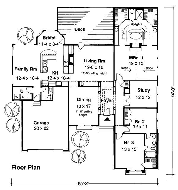 European Floor Plan - Main Floor Plan #312-595