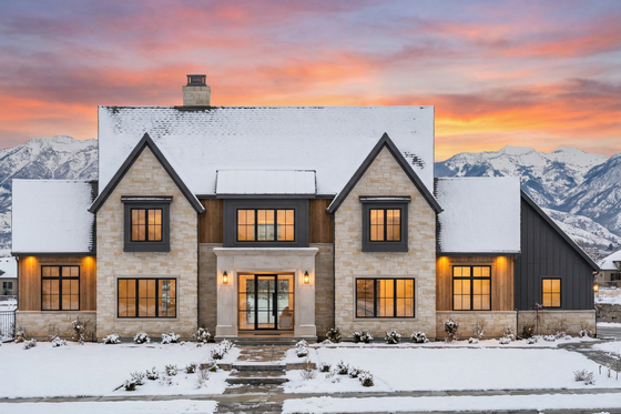 Exterior - Front Elevation 4 for Tudor House Plan #1096-184 - 4 bed, 4.5 bath