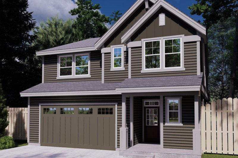 Dream House Plan - Craftsman Exterior - Front Elevation Plan #53-692
