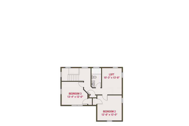 Dream House Plan - Floor Plan - Upper Floor for Farmhouse House Plan #461-92 - 5 bed, 3.5 bath