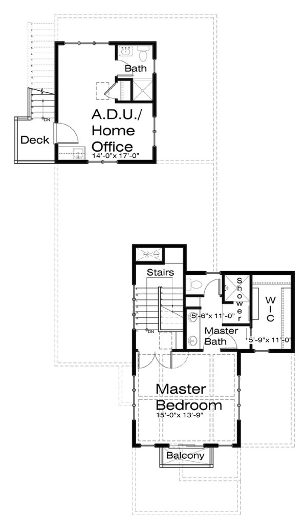 Home Plan - Craftsman Floor Plan - Upper Floor Plan #434-8