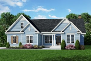 Ranch Exterior - Front Elevation Plan #929-514