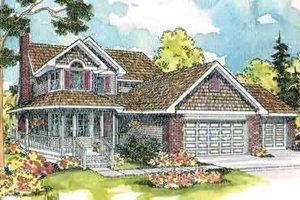 Farmhouse Exterior - Front Elevation Plan #124-419