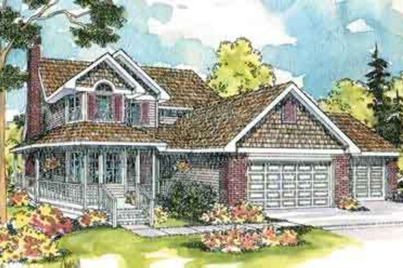 Home Plan - Farmhouse Exterior - Front Elevation Plan #124-419
