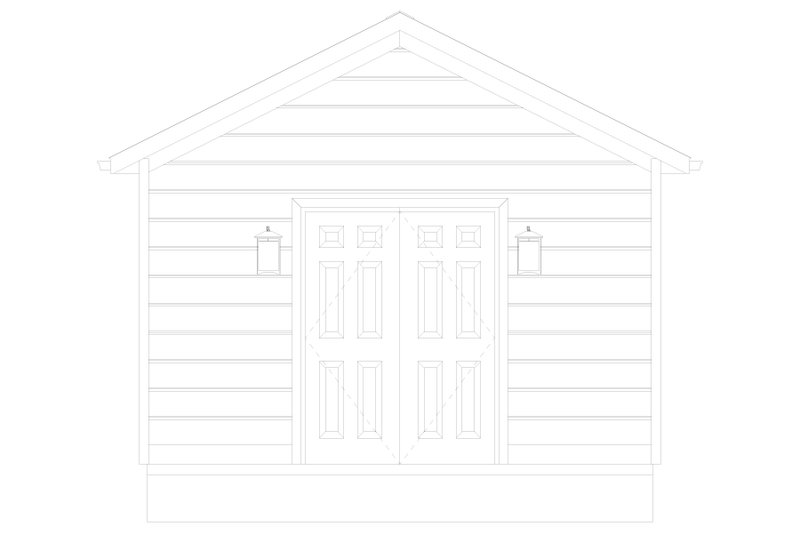 Dream House Plan - Exterior - Rear Elevation 1 for Traditional House Plan #1060-161, 0 bath