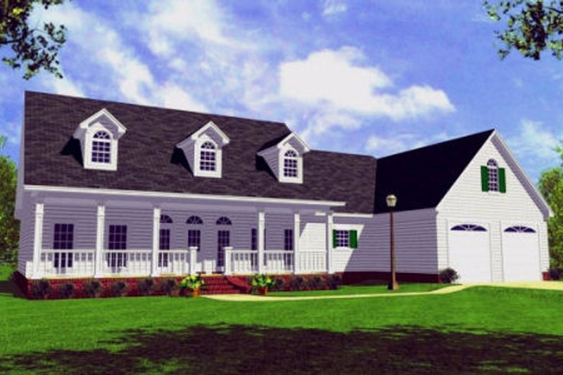 Home Plan - Farmhouse Exterior - Front Elevation Plan #21-107