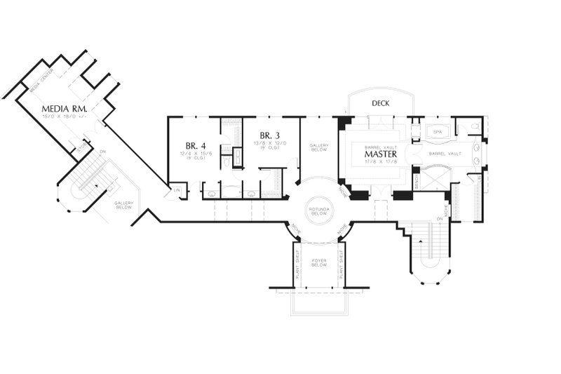 Home Plan - Floor Plan - Upper Floor for Craftsman House Plan #48-616 - 4 bed, 4.5 bath