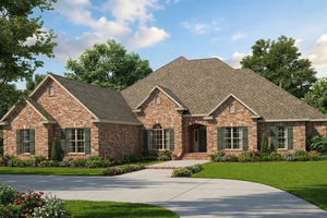 European Exterior - Front Elevation Plan #17-2297