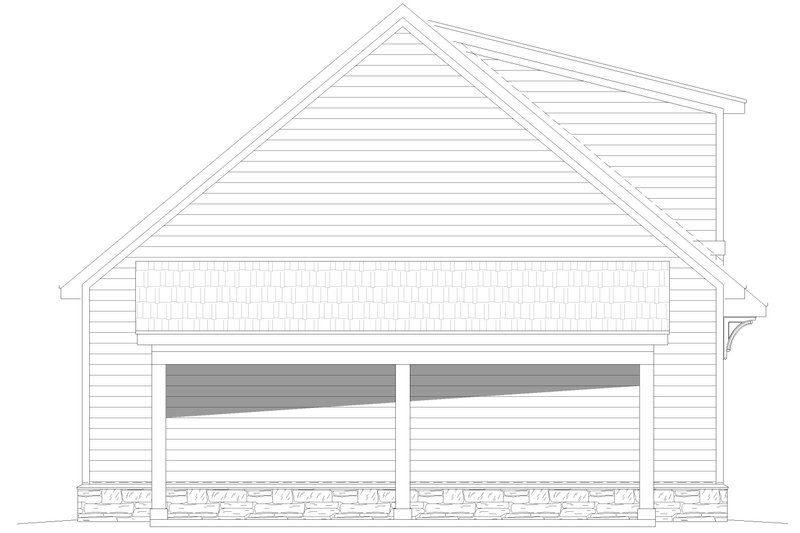 Home Plan - Exterior - Other Elevation for Country House Plan #932-374, 0 bath