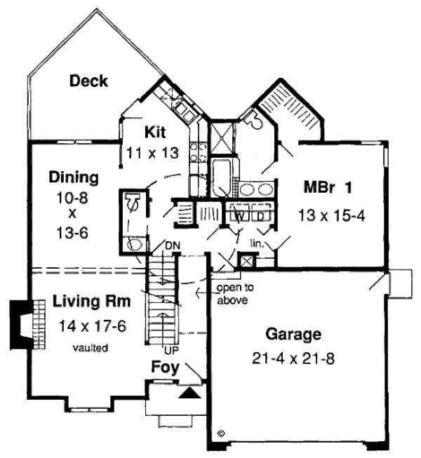 Modern Floor Plan - Main Floor Plan #312-533
