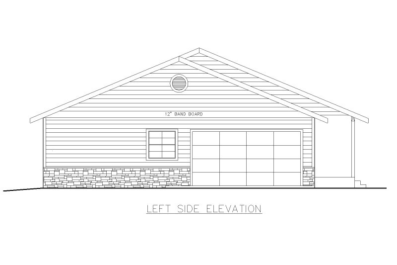 House Plan Design - Exterior - Other Elevation for Bungalow House Plan #117-802 - 3 bed, 2 bath