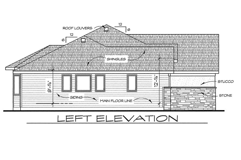 Home Plan - Exterior - Other Elevation for Traditional House Plan #20-2100 - 2 bed, 2 bath