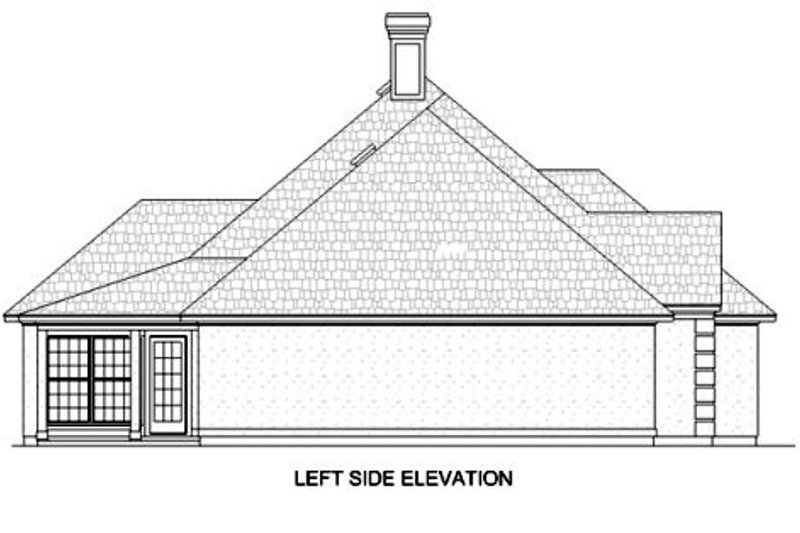 Home Plan - Exterior - Other Elevation 1 for Traditional House Plan #45-355 - 4 bed, 2 bath