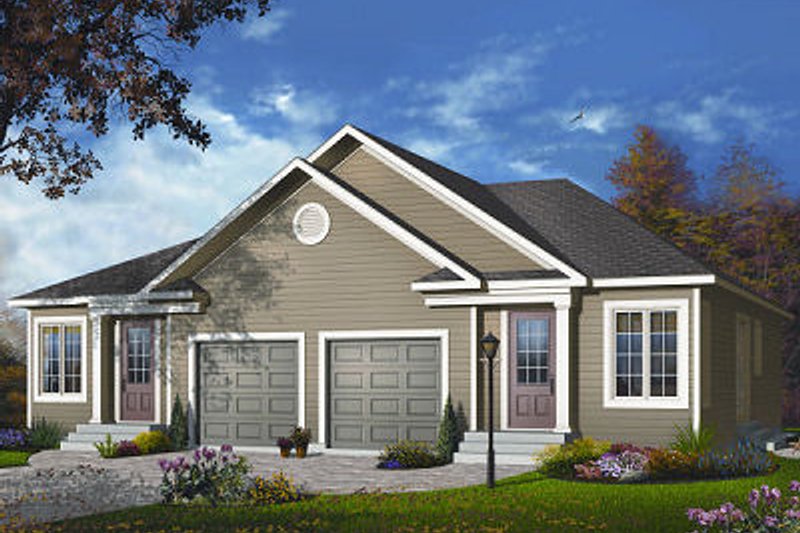 Home Plan - Traditional Exterior - Front Elevation Plan #23-870