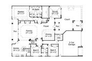 European Style House Plan - 3 Beds 2.5 Baths 3013 Sq/Ft Plan #411-404 