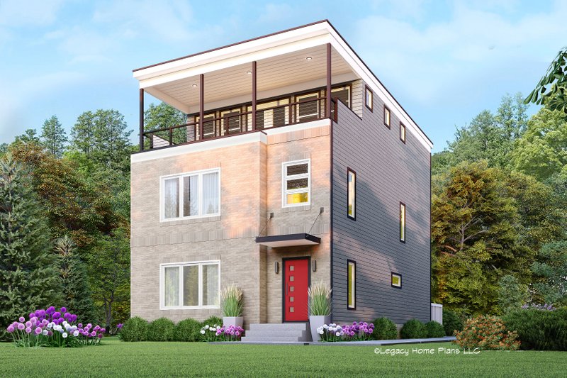 Home Plan - Modern Exterior - Front Elevation Plan #932-765