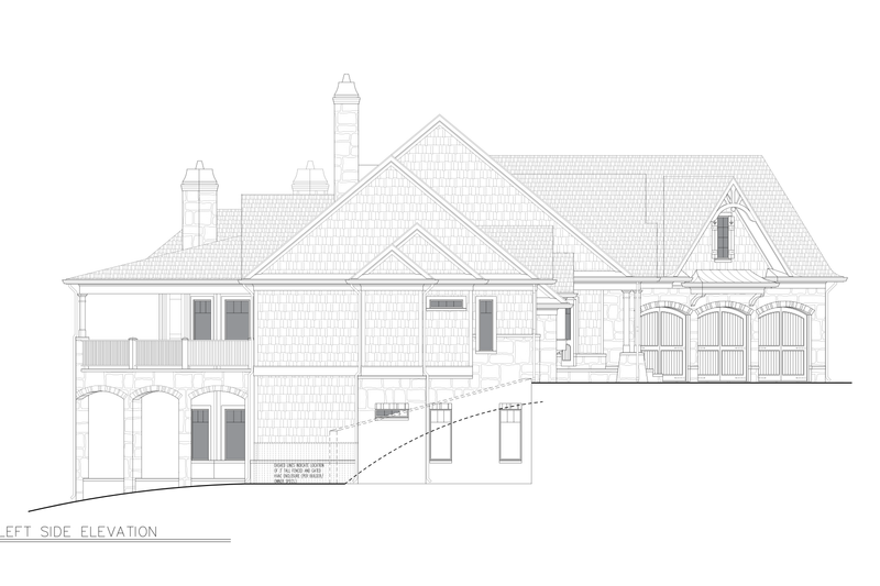 House Plan Design - Exterior - Rear Elevation for Country House Plan #54-714 - 5 bed, 5 bath