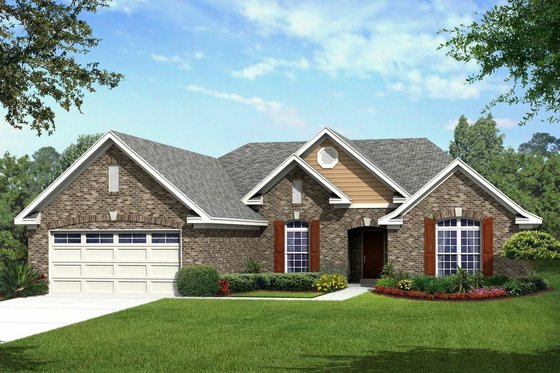 Exterior - Front Elevation 4 for Traditional House Plan #329-351 - 3 bed, 2 bath
