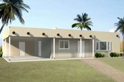 Adobe / Southwestern Style House Plan - 2 Beds 2 Baths 1060 Sq/Ft Plan #1-1046 