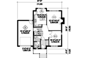 European Style House Plan - 3 Beds 1 Baths 1790 Sq/Ft Plan #25-4680 