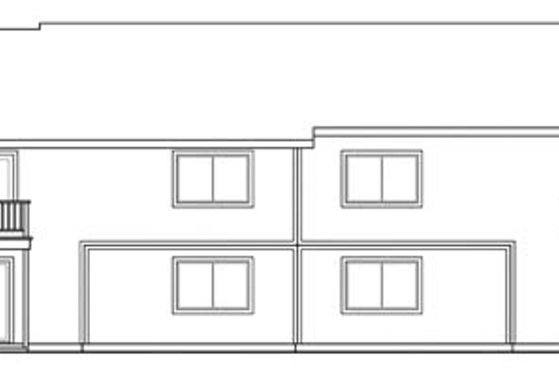 Home Plan - Exterior - Rear Elevation for Traditional House Plan #124-678 - 3 bed, 2 bath