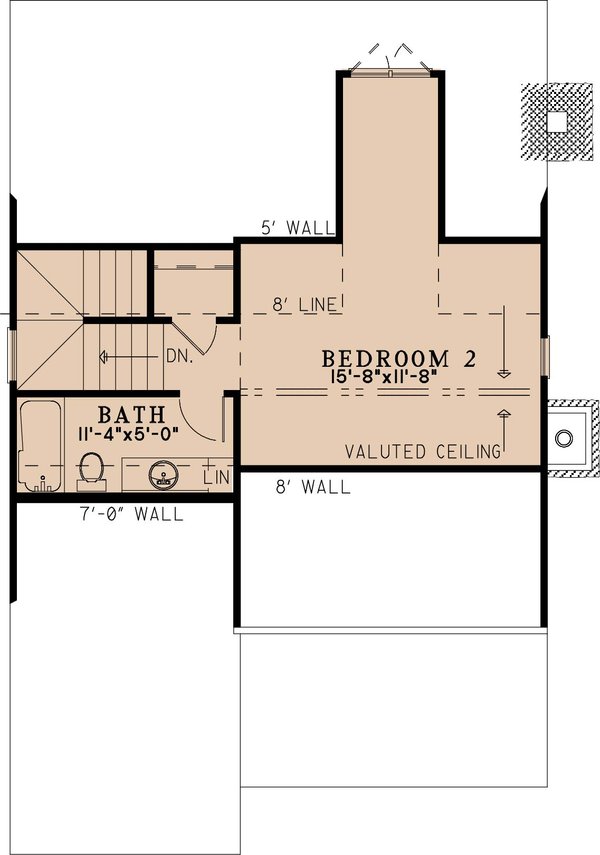 Cabin Floor Plan - Upper Floor Plan #923-388