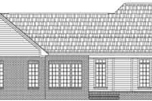 Exterior - Rear Elevation for Traditional House Plan #21-180 - 3 bed, 2.5 bath