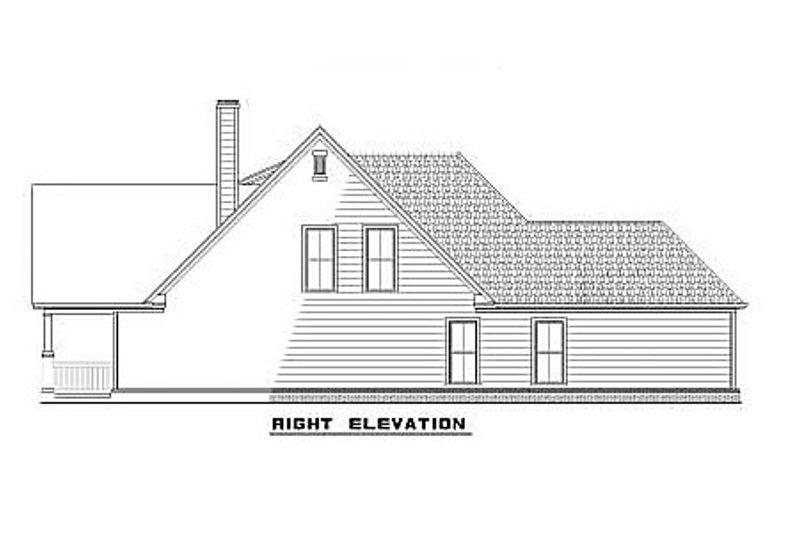 House Design - Exterior - Other Elevation 1 for Tudor House Plan #17-2076 - 3 bed, 2.5 bath