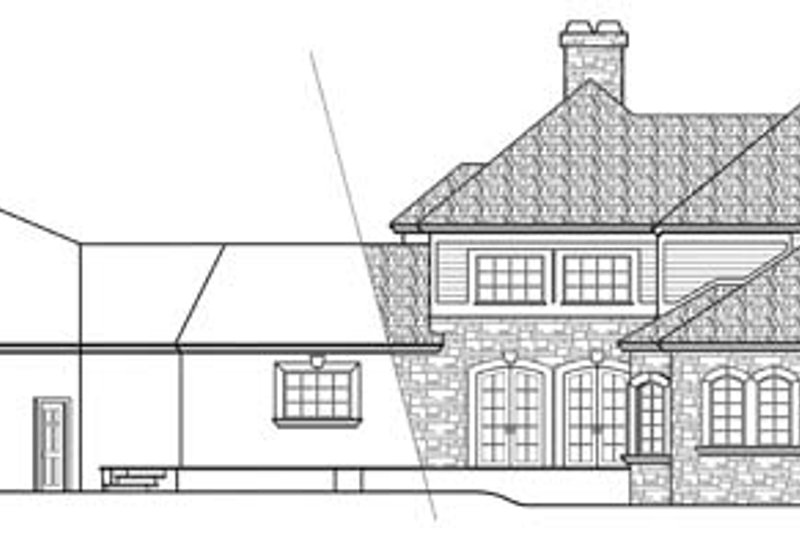 Home Plan - Exterior - Other Elevation for European House Plan #124-114 - 4 bed, 3.5 bath
