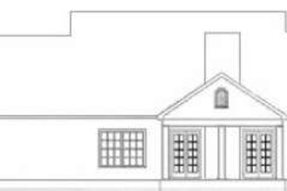 Exterior - Rear Elevation for Traditional House Plan #406-120 - 4 bed, 2 bath