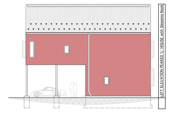 Exterior - Other Elevation 1 for Traditional House Plan #905-6 - 2 bed, 2 bath