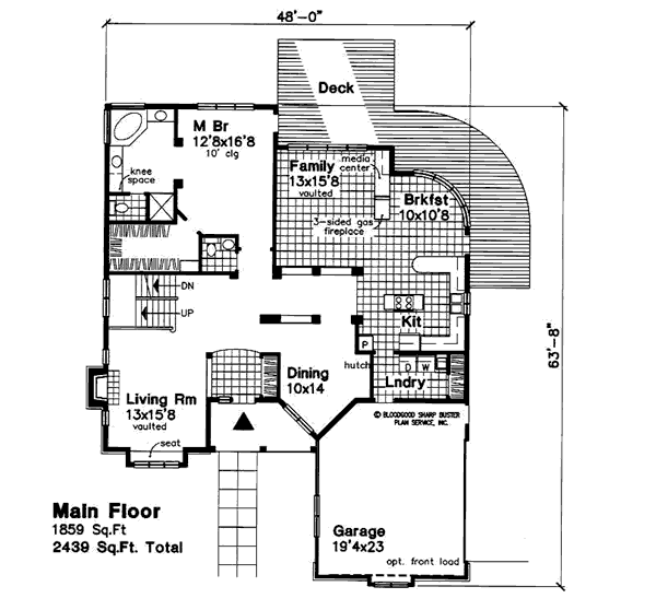 Traditional Floor Plan - Main Floor Plan #50-183