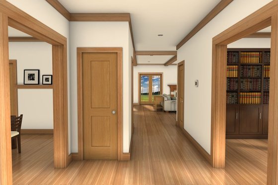 Interior - Entry for Farmhouse House Plan #497-63 - 3 bed, 2.5 bath