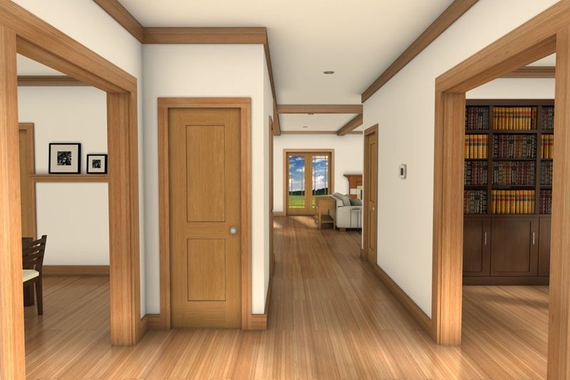 House Blueprint - Interior - Entry for Farmhouse House Plan #497-63 - 3 bed, 2.5 bath