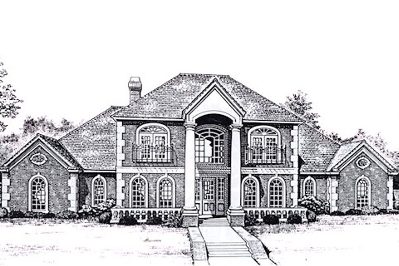 Colonial Style House Plan - 4 Beds 3.5 Baths 3852 Sq/Ft Plan #310-947