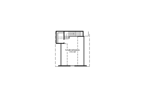 Floor Plan - Other Floor for Traditional House Plan #424-11 - 3 bed, 2 bath