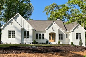 Exterior - Front Elevation for Farmhouse House Plan #437-129 - 3 bed, 3.5 bath