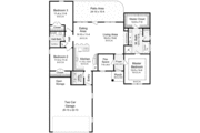 Traditional Style House Plan - 3 Beds 2 Baths 1603 Sq/Ft Plan #21-161 