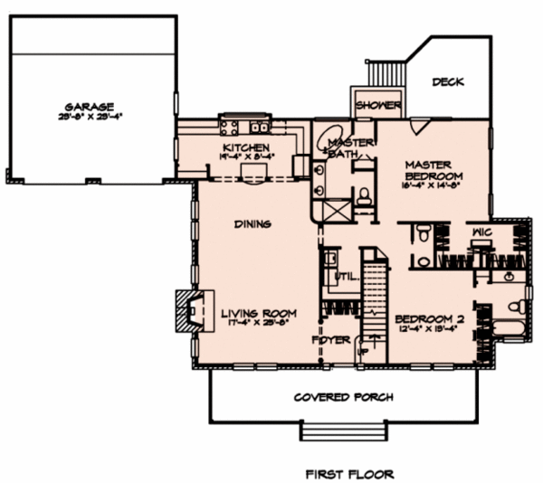 Country Floor Plan - Main Floor Plan #140-117