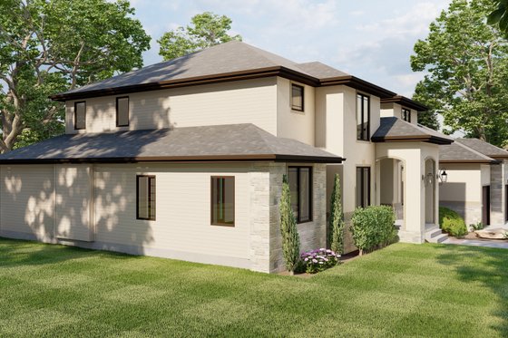 Exterior - Other Elevation for Mediterranean House Plan #455-161 - 4 bed, 3.5 bath