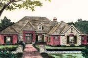 European Style House Plan - 4 Beds 3 Baths 2424 Sq/Ft Plan #310-831 