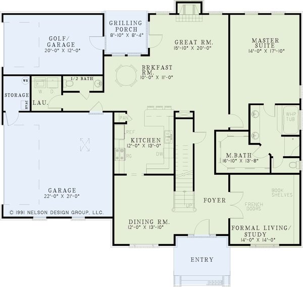 Traditional Floor Plan - Main Floor Plan #17-213