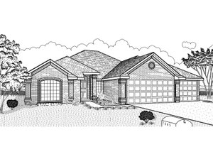 Traditional Exterior - Front Elevation Plan #65-328