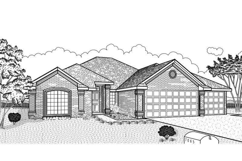 Traditional Style House Plan - 4 Beds 3 Baths 1950 Sq/Ft Plan #65-328