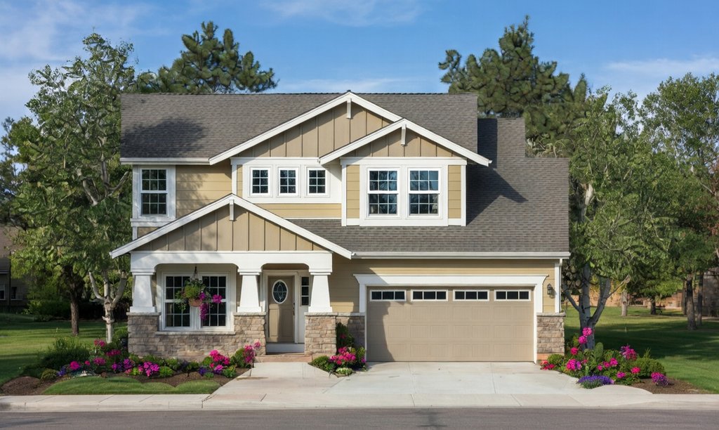 Exterior - Front Elevation 2 for Craftsman House Plan #20-1235 - 4 bed, 3 bath