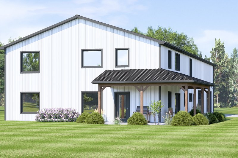 House Plan Design - Exterior - Other Elevation 1 for Barndominium House Plan #1064-164 - 4 bed, 3 bath