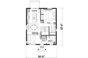 Cottage Style House Plan - 2 Beds 1 Baths 832 Sq/Ft Plan #23-115 
