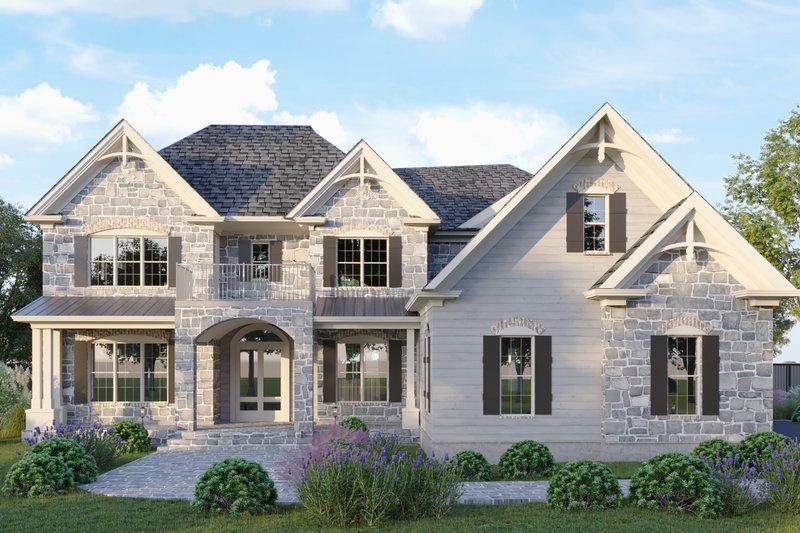 Dream House Plan - Craftsman Exterior - Front Elevation Plan #54-433
