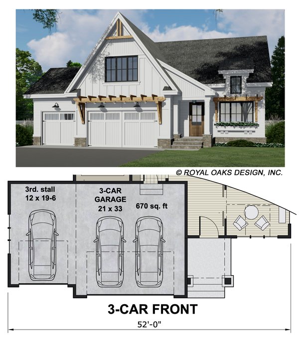 Farmhouse Floor Plan - Other Floor Plan #51-1215