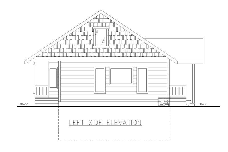 Dream House Plan - Exterior - Other Elevation for Craftsman House Plan #117-1020 - 2 bed, 2.5 bath